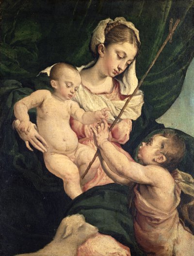 Madone et Enfant avec Saint Jean, vers 1570 - Jacopo Bassano